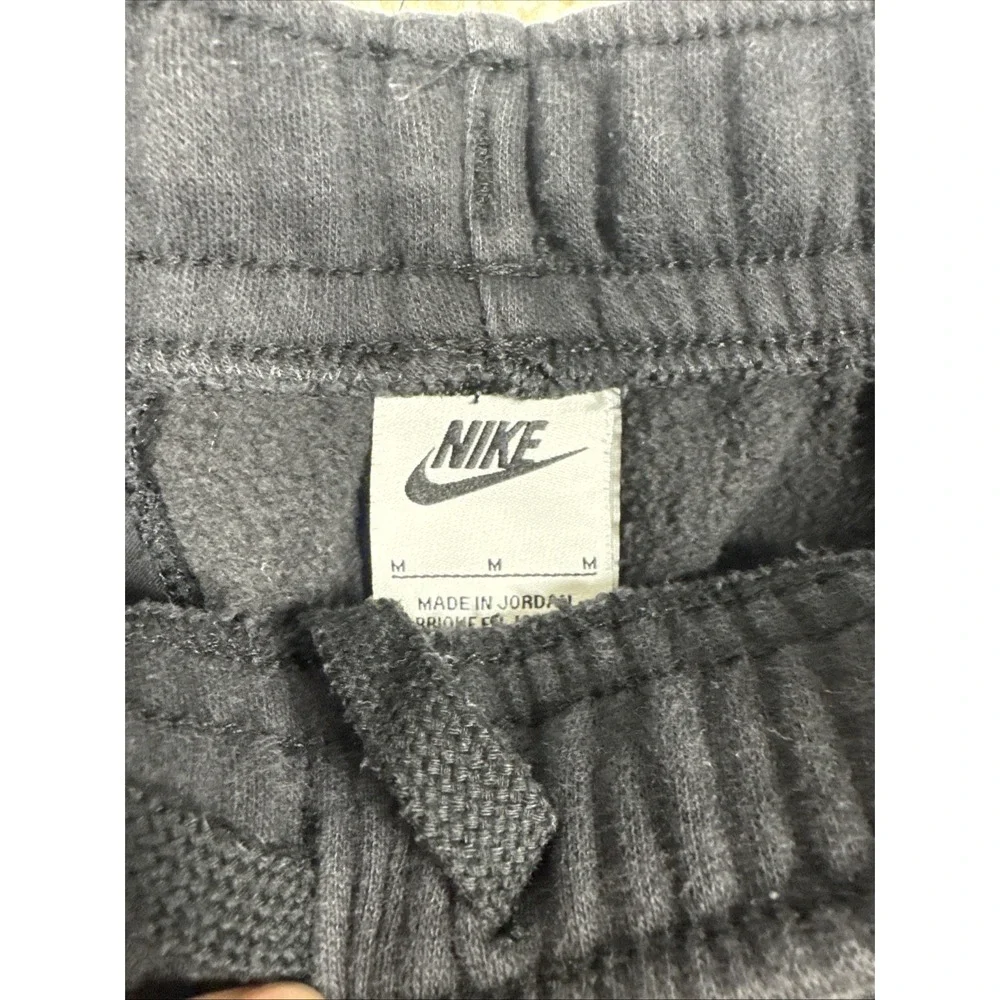 Nike Pants Mens Medium Black Fleece Sweatpants Joggers Elastic Waist BV2671-010